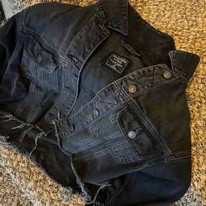 Abercrombie & Fitch black jean jacket